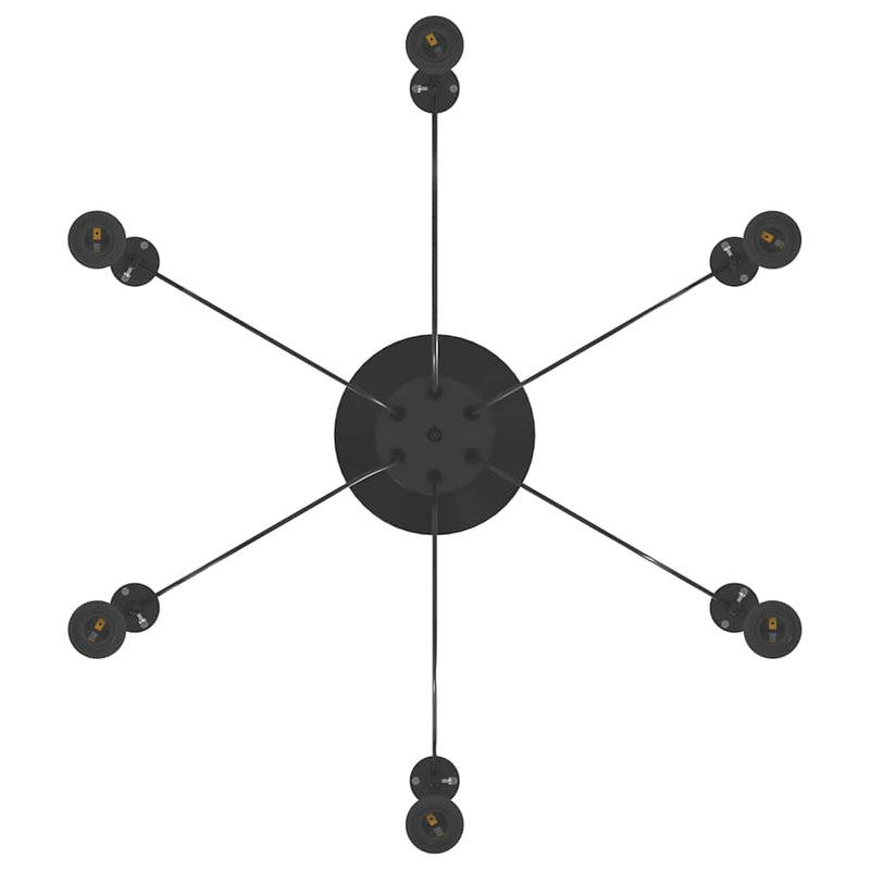 Hanglamp E27 Metaal Zwart