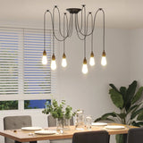 Hanglamp E27 Metaal Zwart
