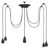 Hanglamp E27 Metaal Zwart