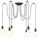 Hanglamp E27 Metaal Zwart