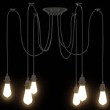 Hanglamp E27 Metaal Zwart