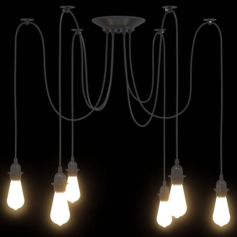 Hanglamp E27 Metaal Zwart