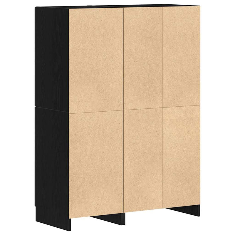2-Delige Keukenkastenset Bewerkt Hout