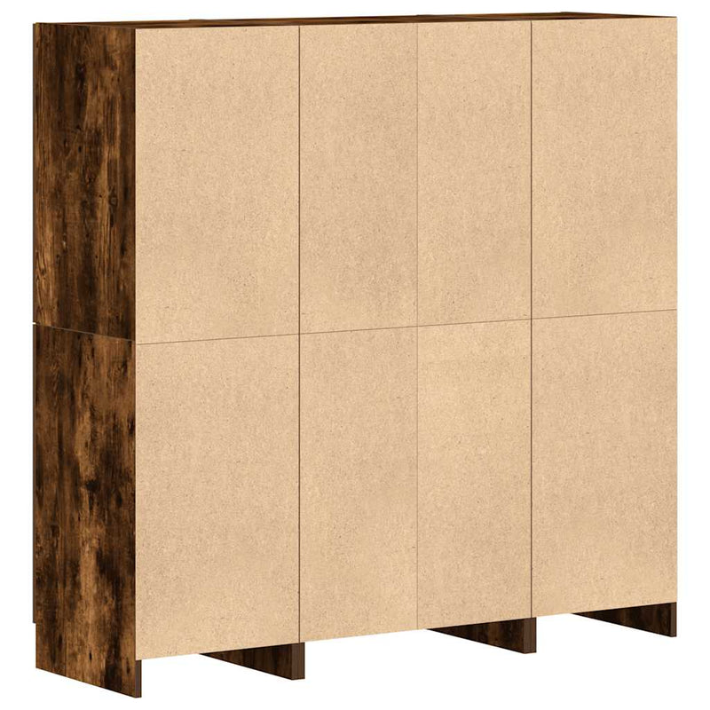 3-Delige Keukenkastenset Bewerkt Hout Kleurig