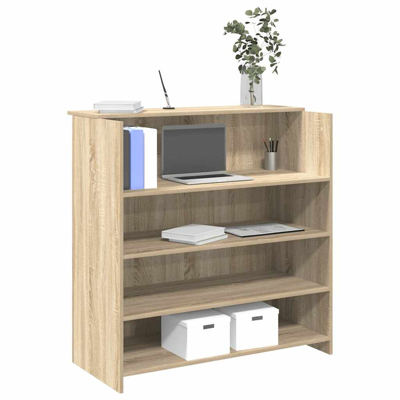 Receptiebalie 100X50X103,5 Cm Bewerkt Hout