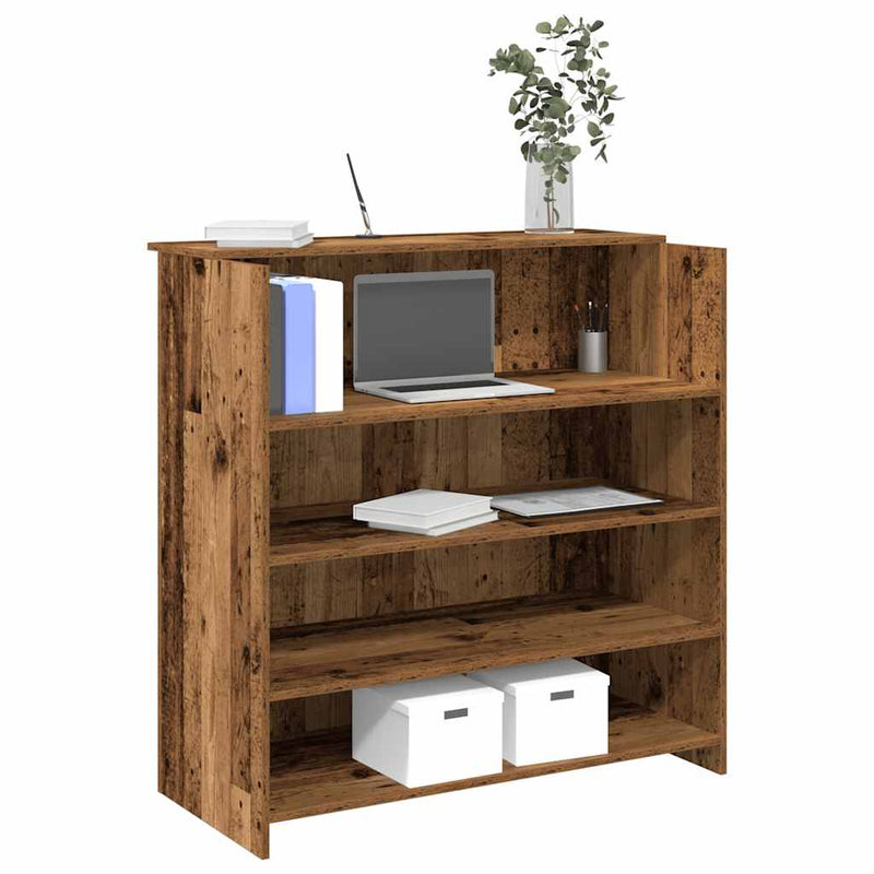Receptiebalie 100X50X103,5 Cm Bewerkt Hout