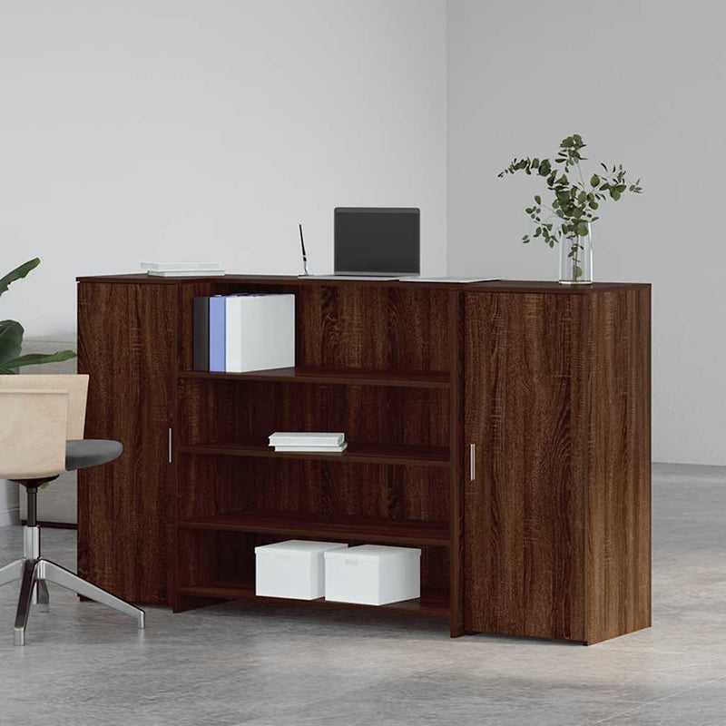 Receptiebalie 180X50X103,5 Cm Bewerkt Hout