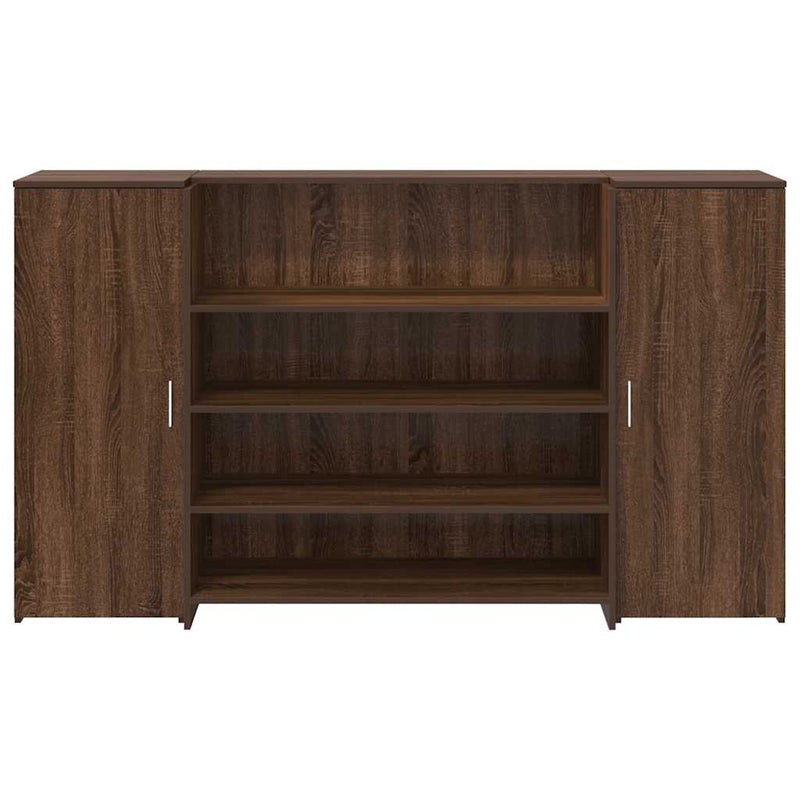 Receptiebalie 180X50X103,5 Cm Bewerkt Hout