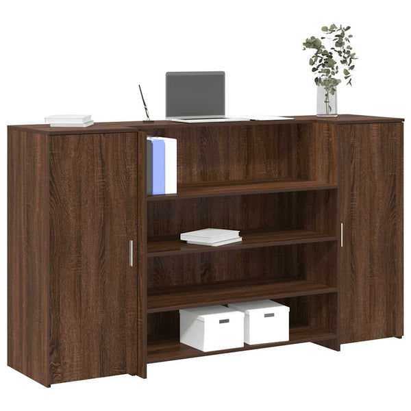 Receptiebalie 180X50X103,5 Cm Bewerkt Hout