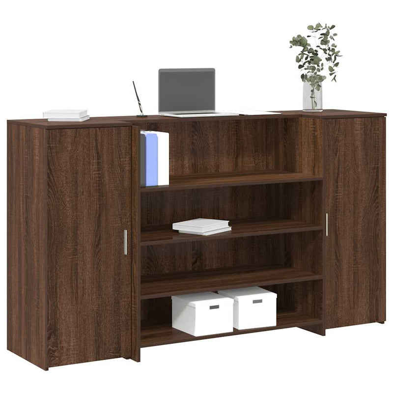 Receptiebalie 180X50X103,5 Cm Bewerkt Hout