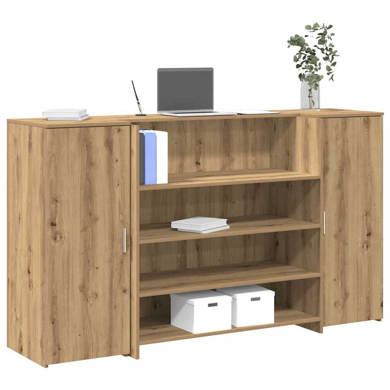 Receptiebalie 180X50X103,5 Cm Bewerkt Hout