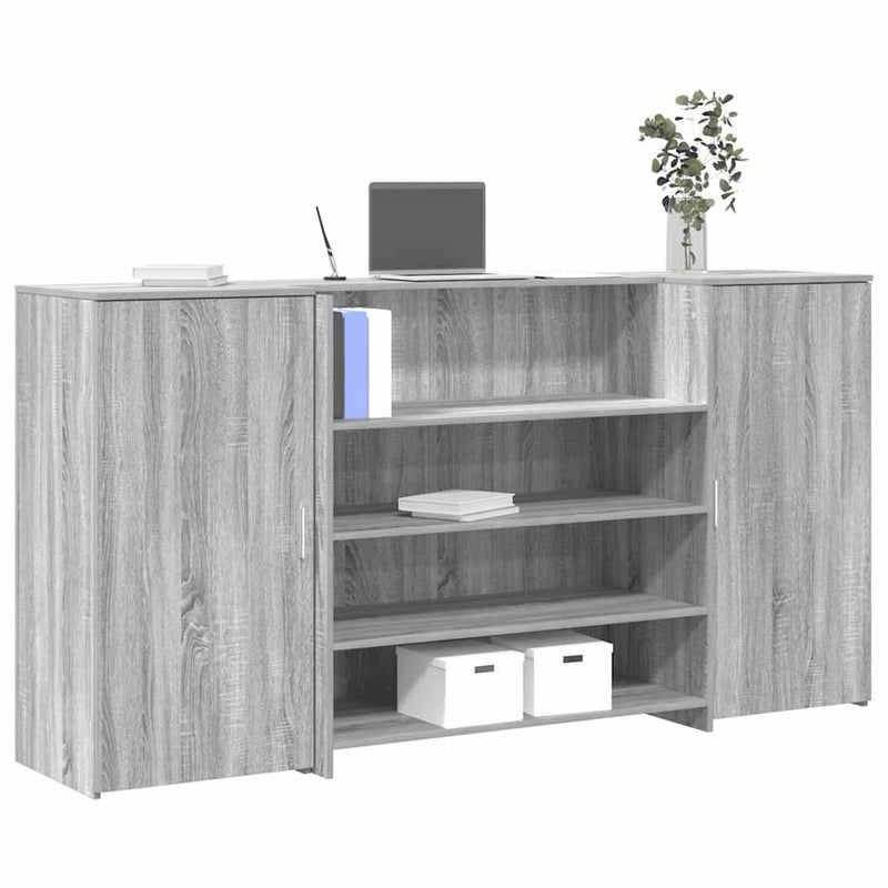 Receptiebalie 180X50X103,5 Cm Bewerkt Hout