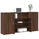 Receptiebalie 180X50X103,5 Cm Bewerkt Hout