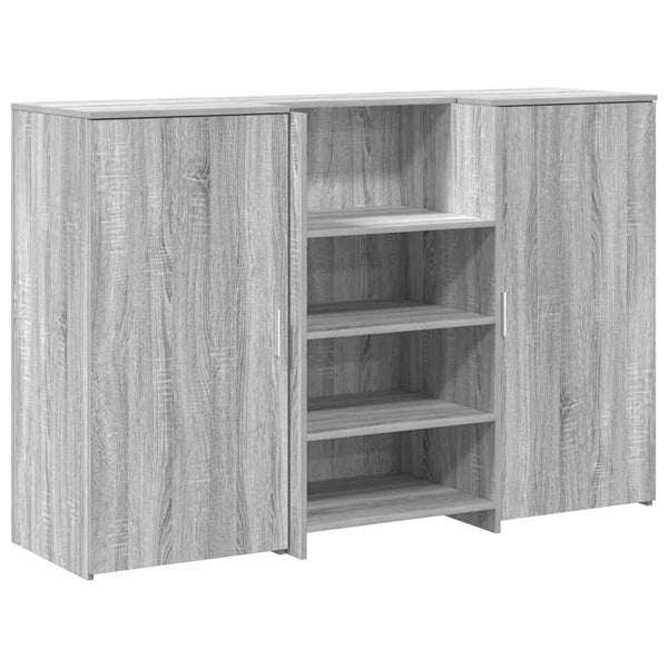 Receptiebalie 155X50X103,5 Cm Bewerkt Hout Eiken