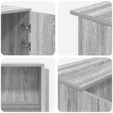 Receptiebalie 155X50X103,5 Cm Bewerkt Hout Eiken
