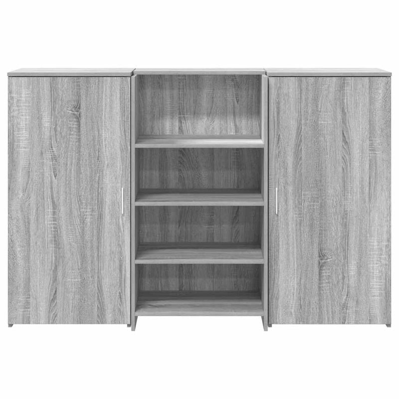 Receptiebalie 155X50X103,5 Cm Bewerkt Hout Eiken