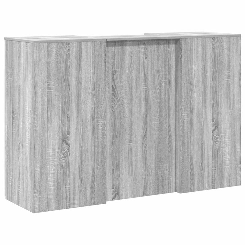 Receptiebalie 155X50X103,5 Cm Bewerkt Hout Eiken