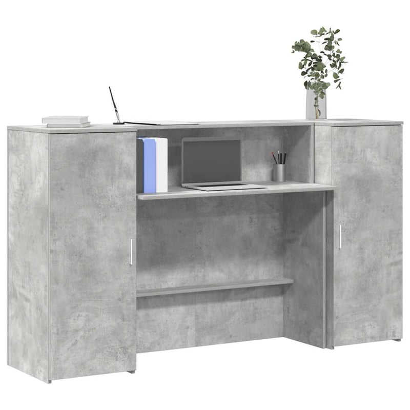 Receptiebalie 180X50X103,5 Cm Bewerkt Hout Eiken