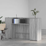 Receptiebalie 180X50X103,5 Cm Bewerkt Hout Eiken