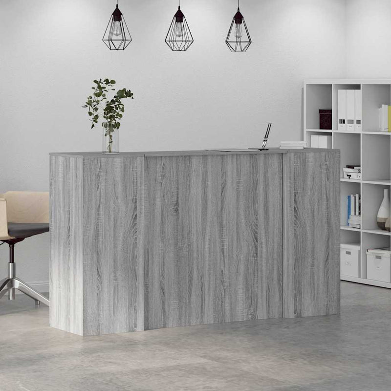 Receptiebalie 180X50X103,5 Cm Bewerkt Hout Eiken