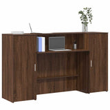Receptiebalie 180X50X103,5 Cm Bewerkt Hout Eiken