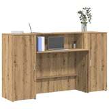 Receptiebalie 180X50X103,5 Cm Bewerkt Hout Eiken