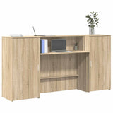Receptiebalie 180X50X103,5 Cm Bewerkt Hout Eiken