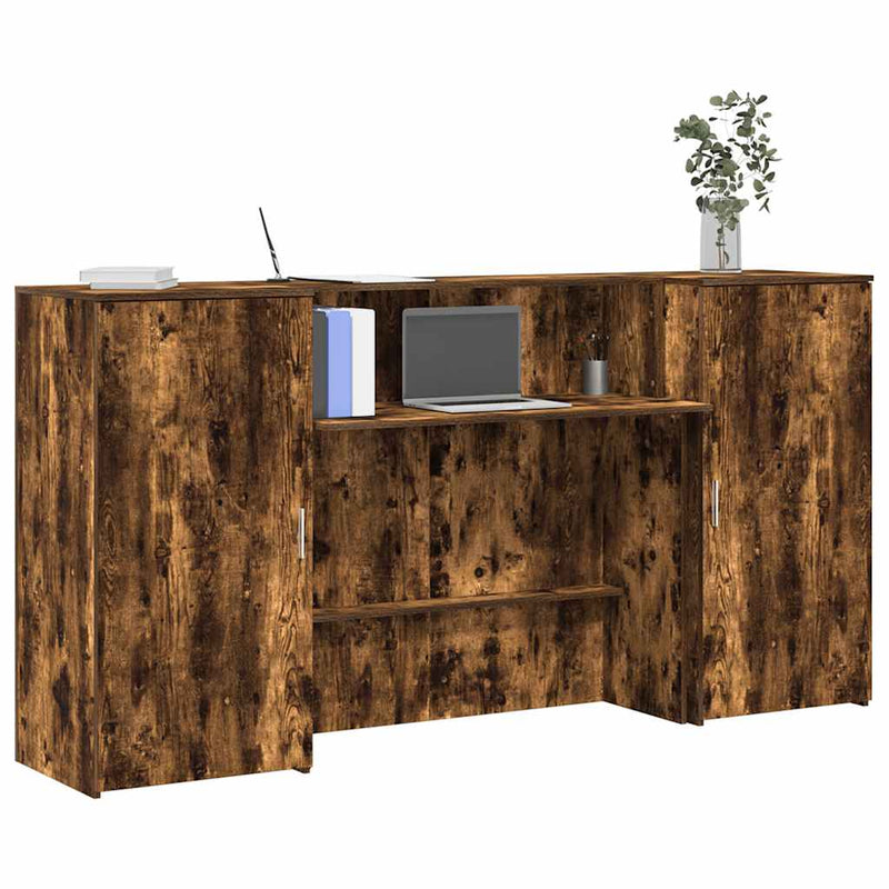 Receptiebalie 180X50X103,5 Cm Bewerkt Hout Eiken