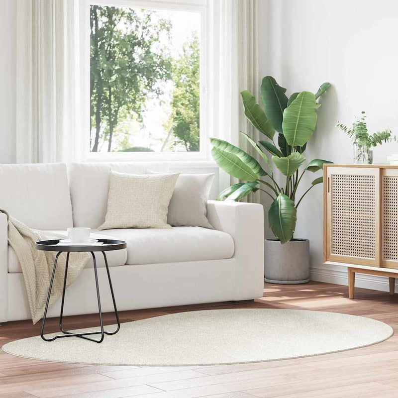 Tapijt Huarte Polyester Crème
