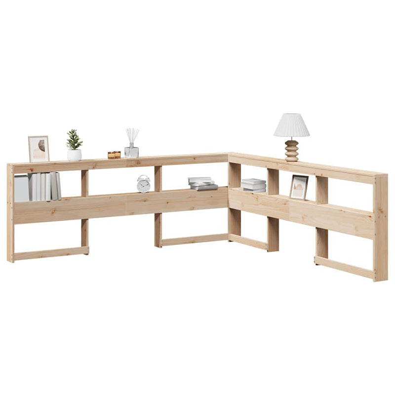 Boekenkast Hoofdeinde L-Vormig 80 Cm Massief Grenenhout