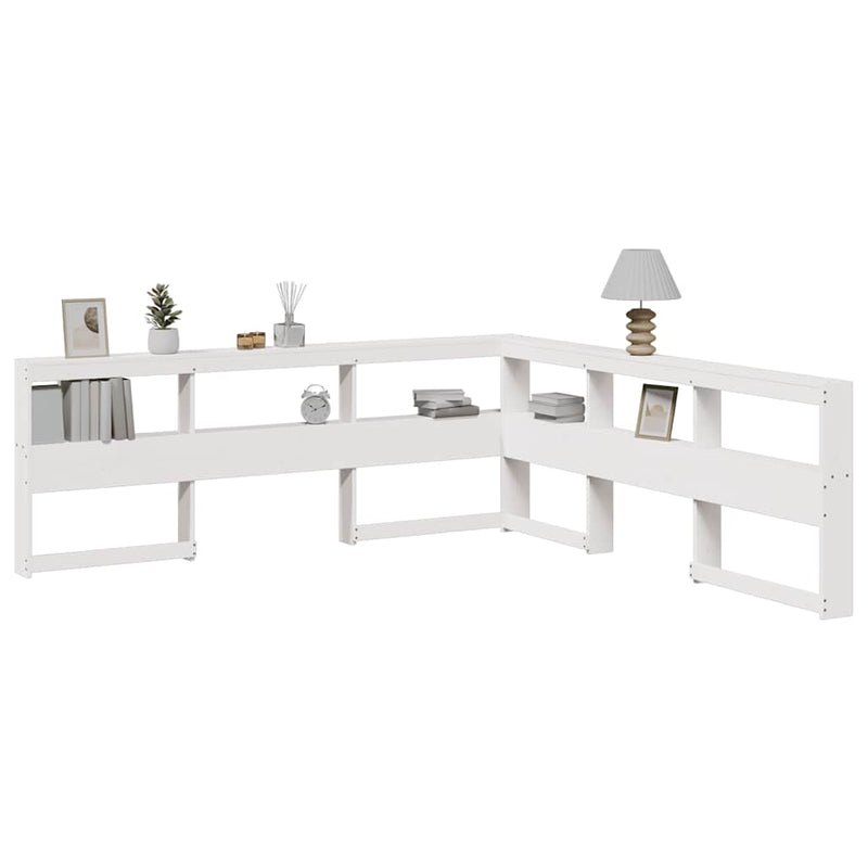 Boekenkast Hoofdeinde L-Vormig 80 Cm Massief Grenenhout