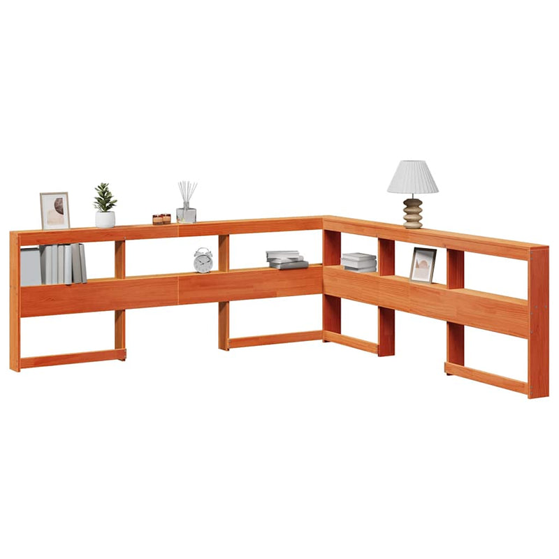 Boekenkast Hoofdeinde L-Vormig 80 Cm Massief Grenenhout