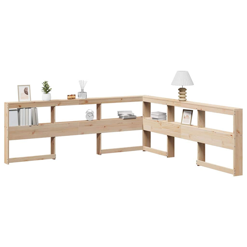 Boekenkast Hoofdeinde L-Vormig 80 Cm Massief Grenenhout