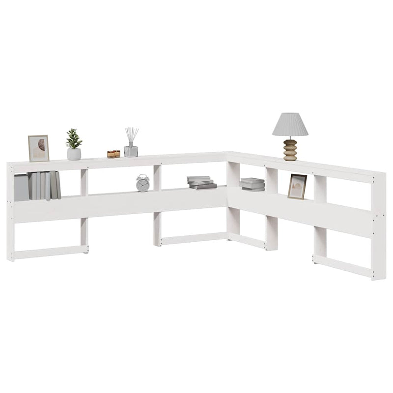 Boekenkast Hoofdeinde L-Vormig 80 Cm Massief Grenenhout
