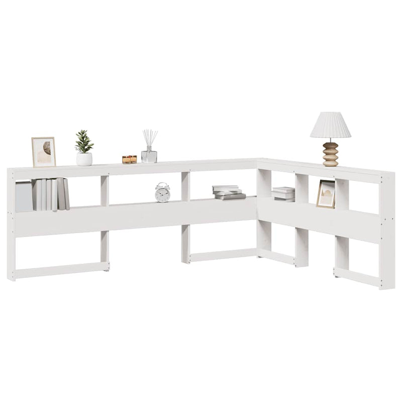 Boekenkast Hoofdeinde L-Vormig 80 Cm Massief Grenenhout
