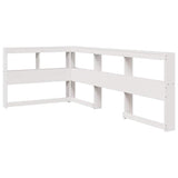 Boekenkast Hoofdeinde L-Vormig 80 Cm Massief Grenenhout