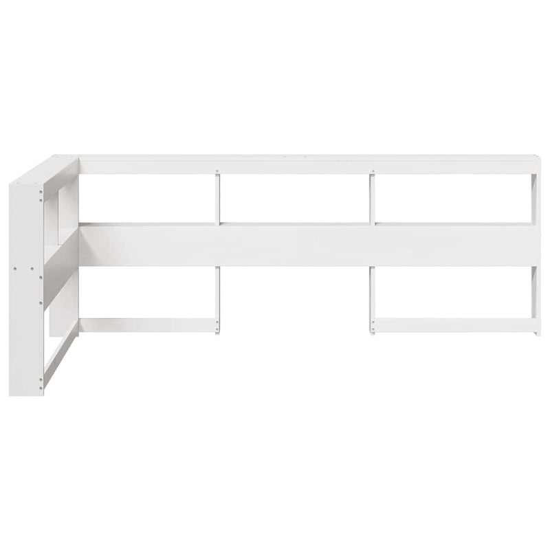 Boekenkast Hoofdeinde L-Vormig 80 Cm Massief Grenenhout