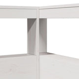 Boekenkast Hoofdeinde L-Vormig 80 Cm Massief Grenenhout