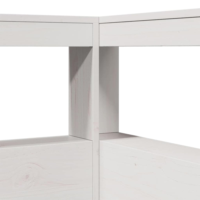 Boekenkast Hoofdeinde L-Vormig 80 Cm Massief Grenenhout