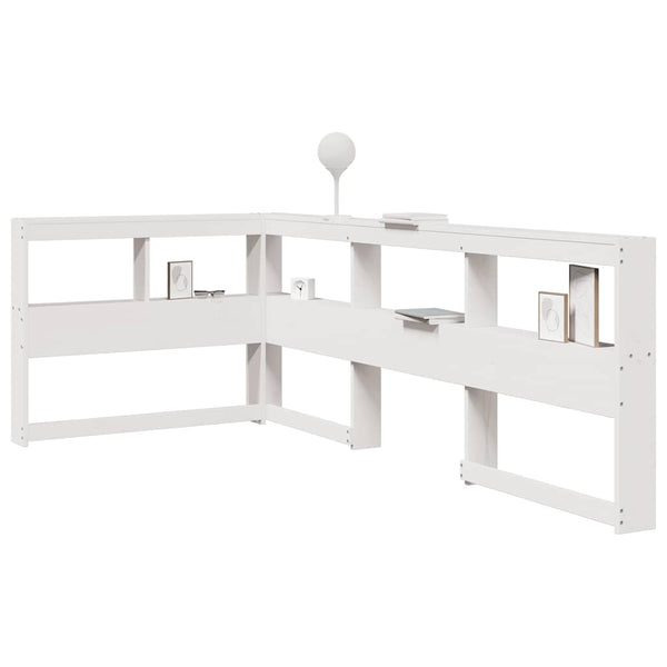 Boekenkast Hoofdeinde L-Vormig 80 Cm Massief Grenenhout