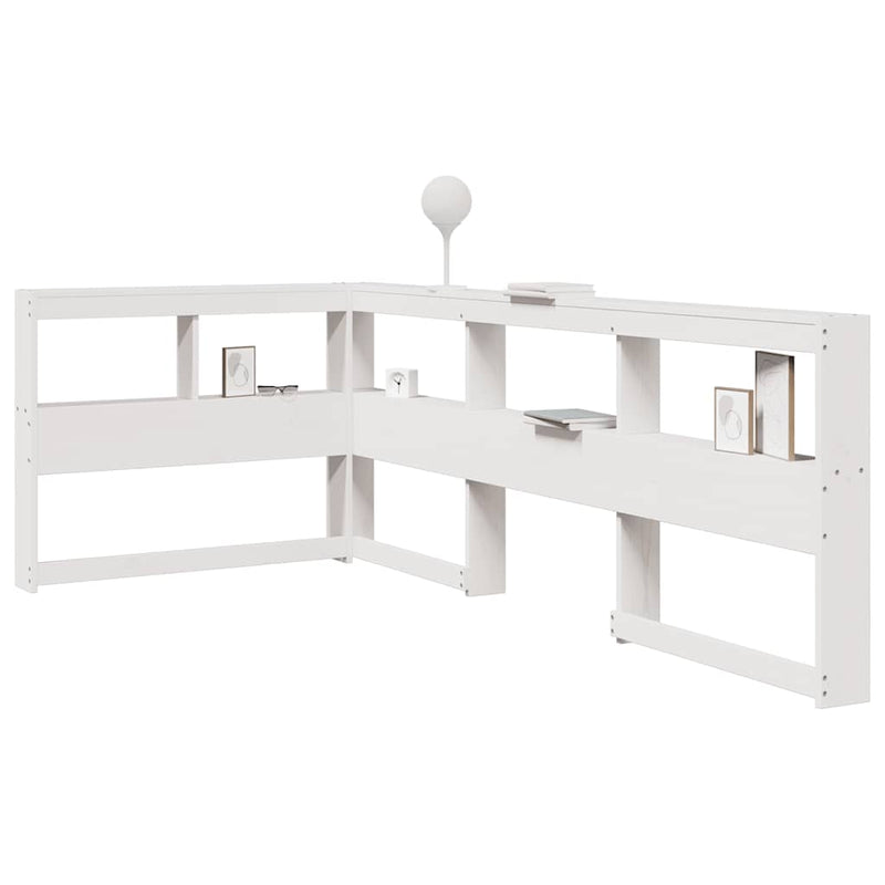 Boekenkast Hoofdeinde L-Vormig 80 Cm Massief Grenenhout