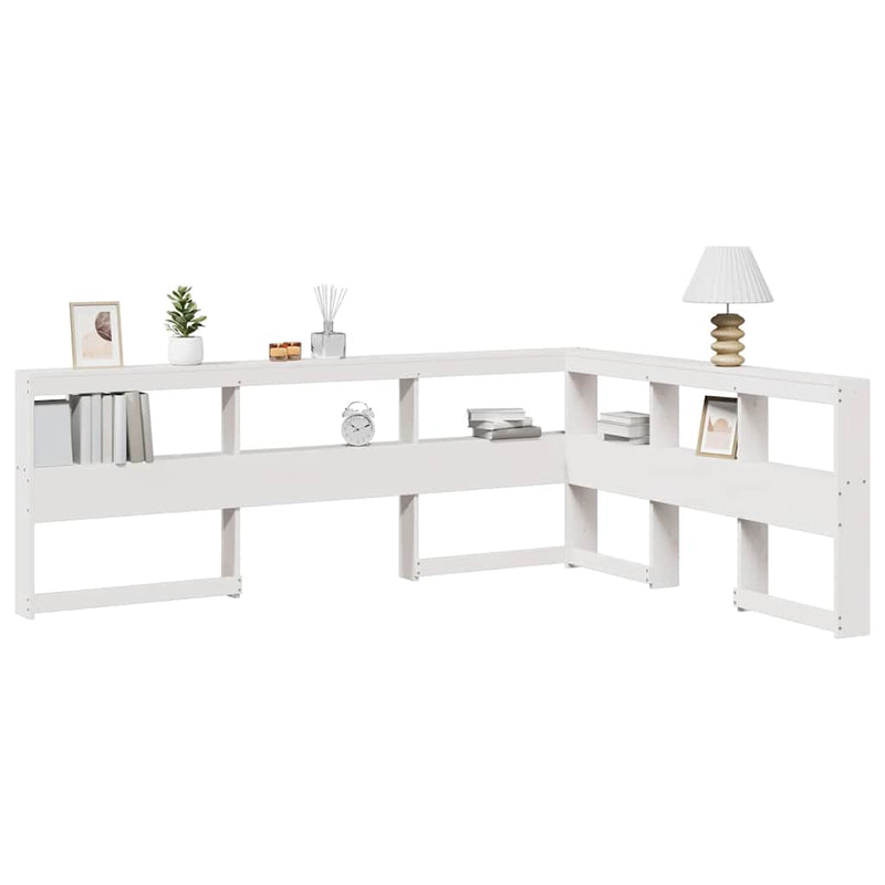 Boekenkast Hoofdeinde L-Vormig 80 Cm Massief Grenenhout