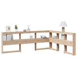 Boekenkast Hoofdeinde L-Vormig 80 Cm Massief Grenenhout