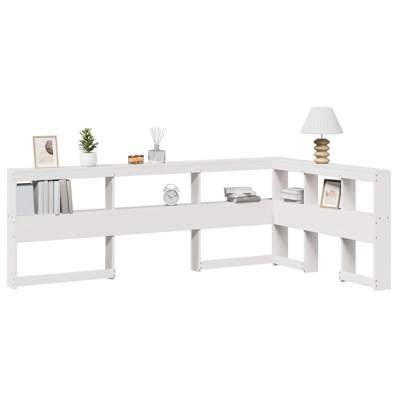 Boekenkast Hoofdeinde L-Vormig 80 Cm Massief Grenenhout