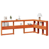 Boekenkast Hoofdeinde L-Vormig 80 Cm Massief Grenenhout