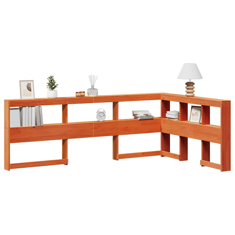 Boekenkast Hoofdeinde L-Vormig 80 Cm Massief Grenenhout