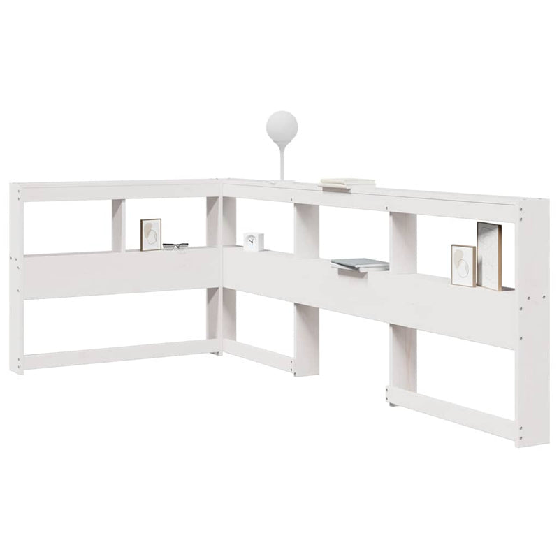 Boekenkast Hoofdeinde L-Vormig 80 Cm Massief Grenenhout