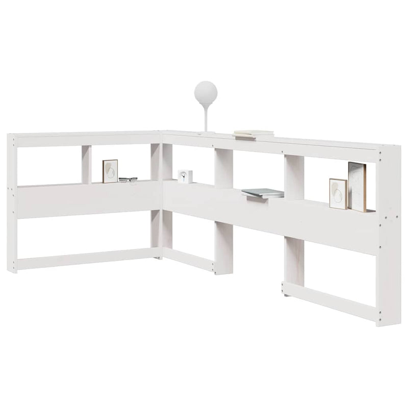 Boekenkast Hoofdeinde L-Vormig 80 Cm Massief Grenenhout