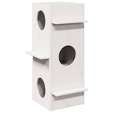 Kattenhuis 43X43X90 Cm Massief Grenenhout