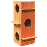 Kattenhuis 43X43X90 Cm Massief Grenenhout